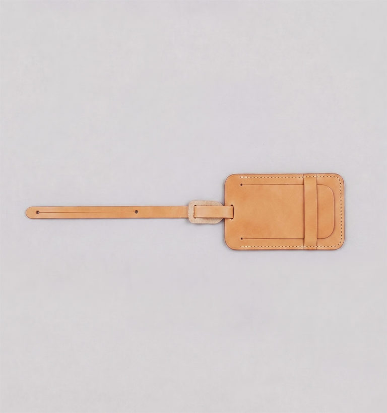 Natural Vegetable Leather Luggage Tag