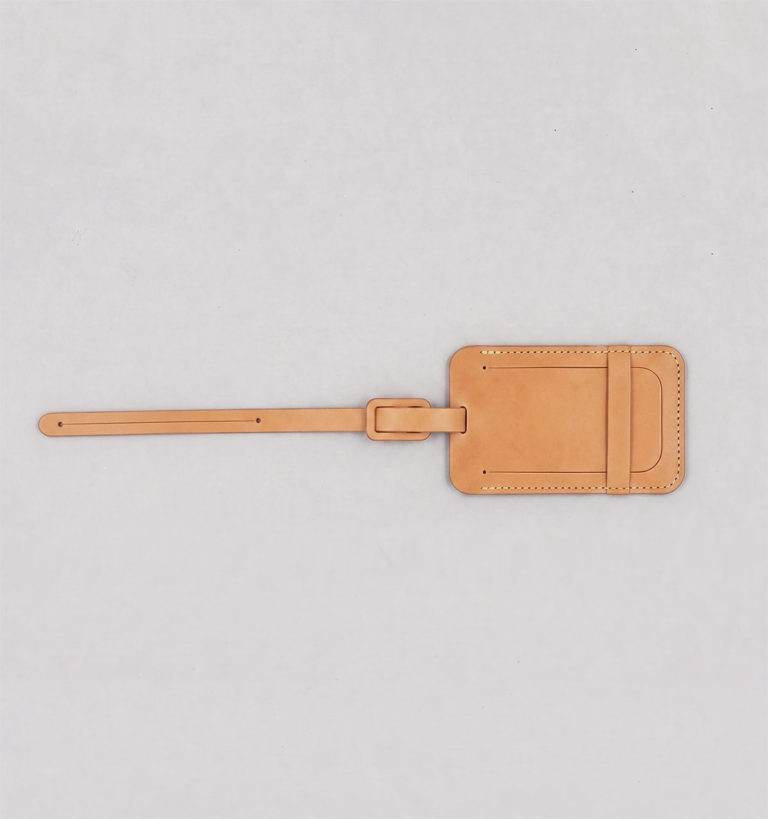 Natural Vegetable Leather Luggage Tag