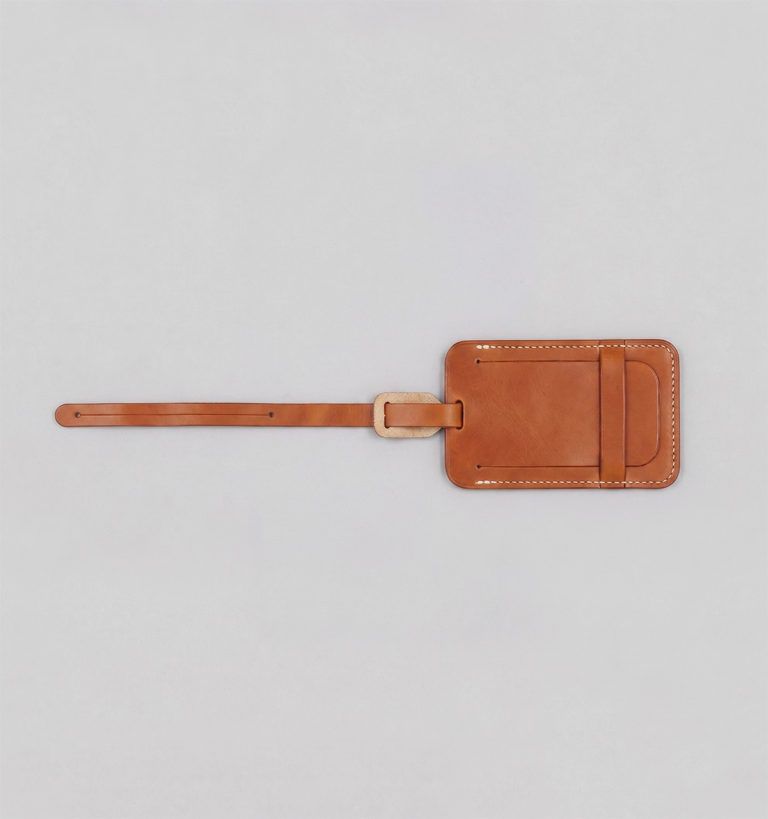 Porte-Adresse en Veau Végétal Whisky