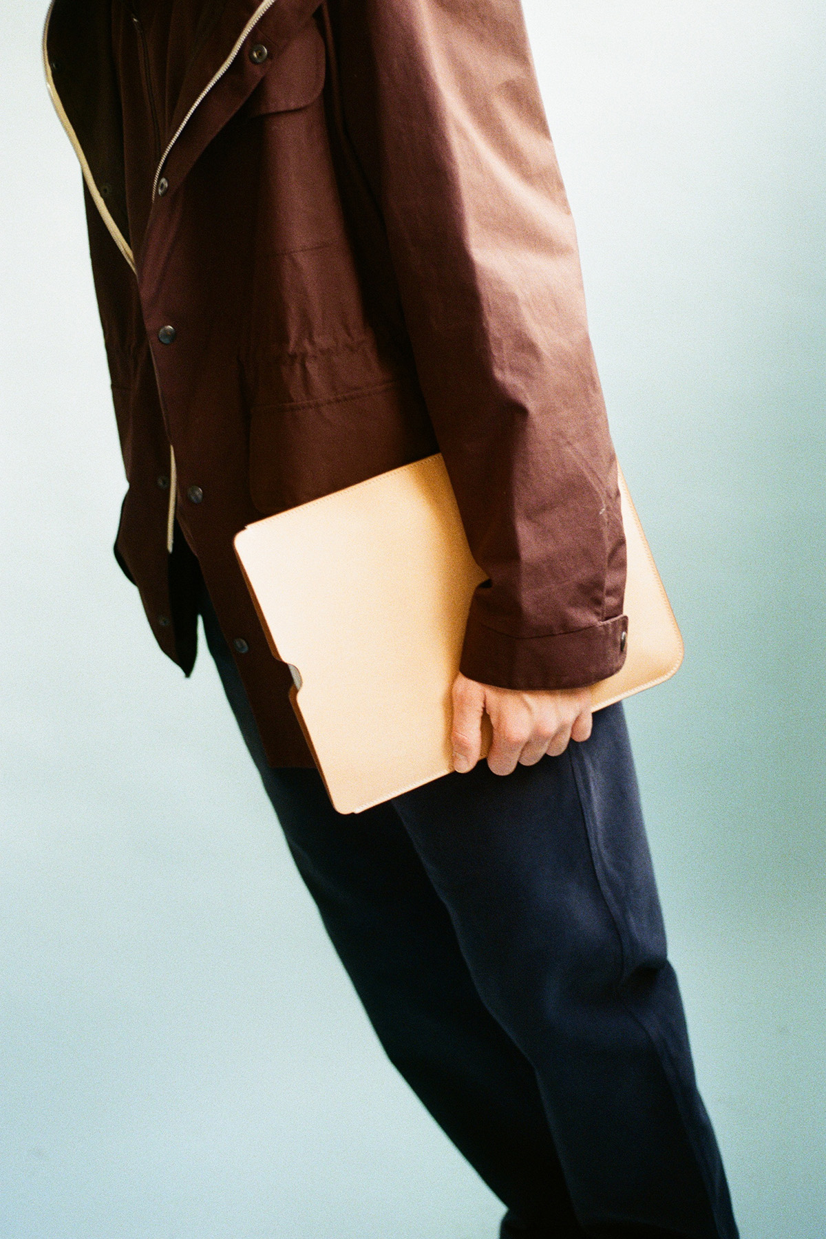 Natural Vegetable Calf laptop sleeve