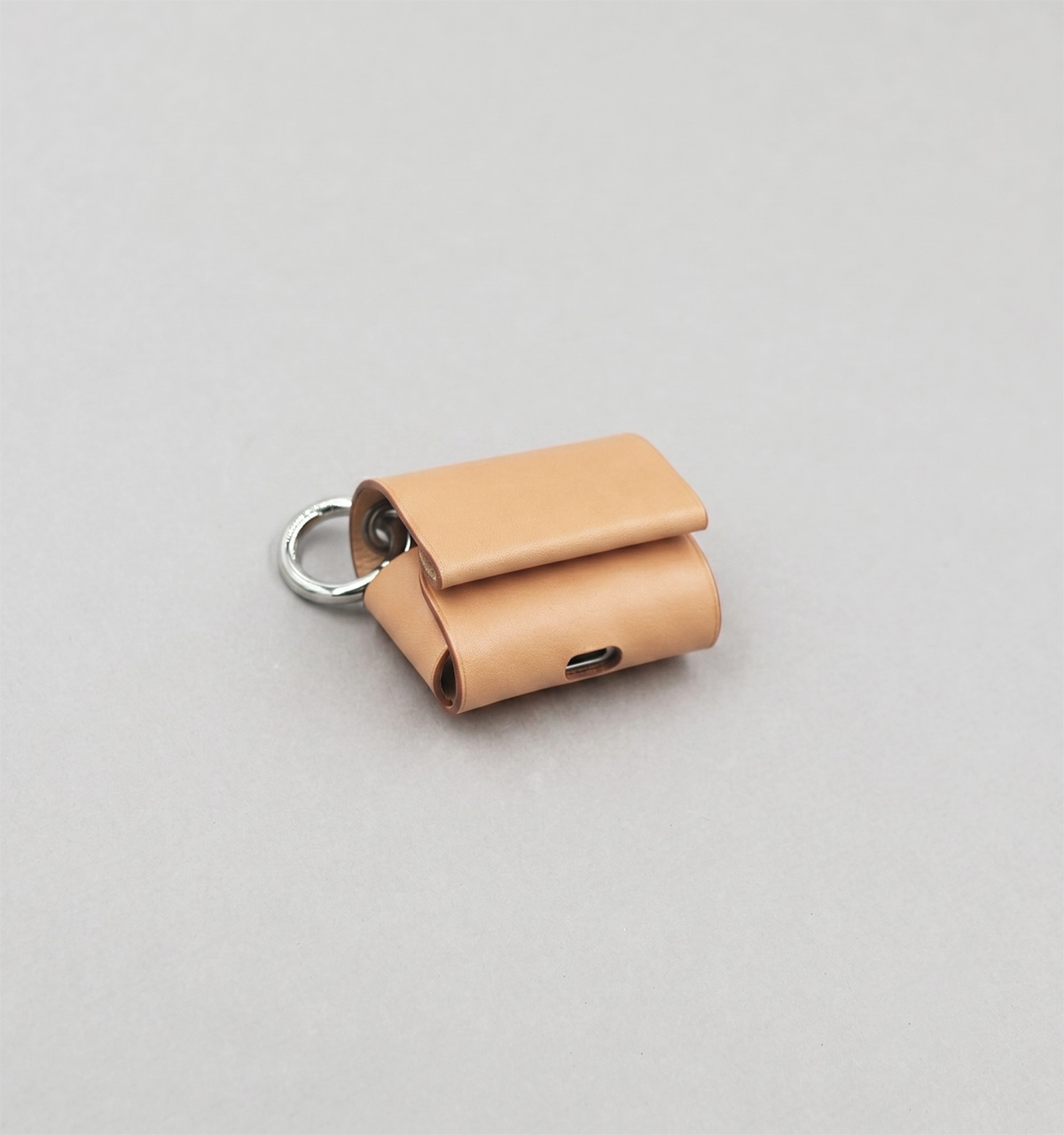Étui pour Airpods Open Source en Veau Végétal Naturel