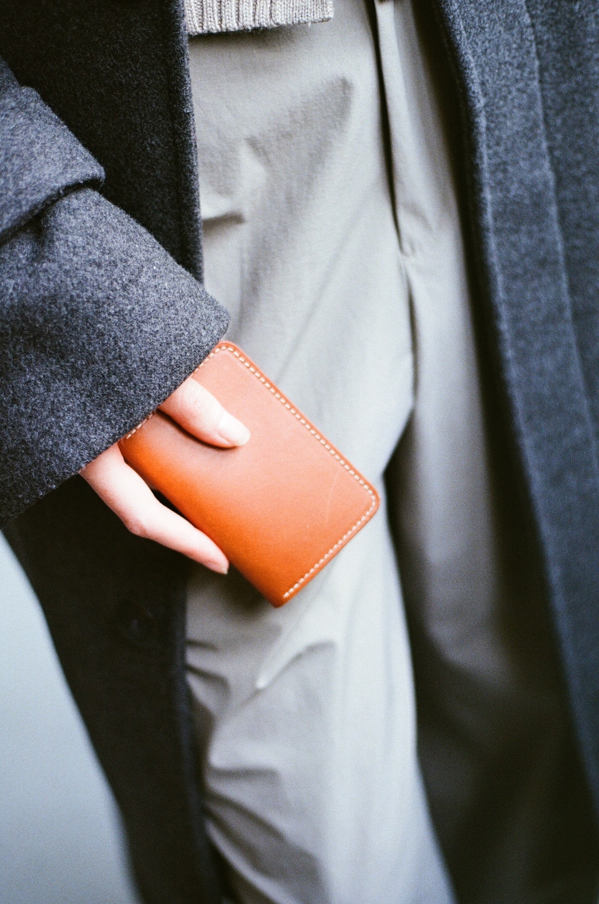 Porte-Cartes Livre en Veau Végétal Whisky