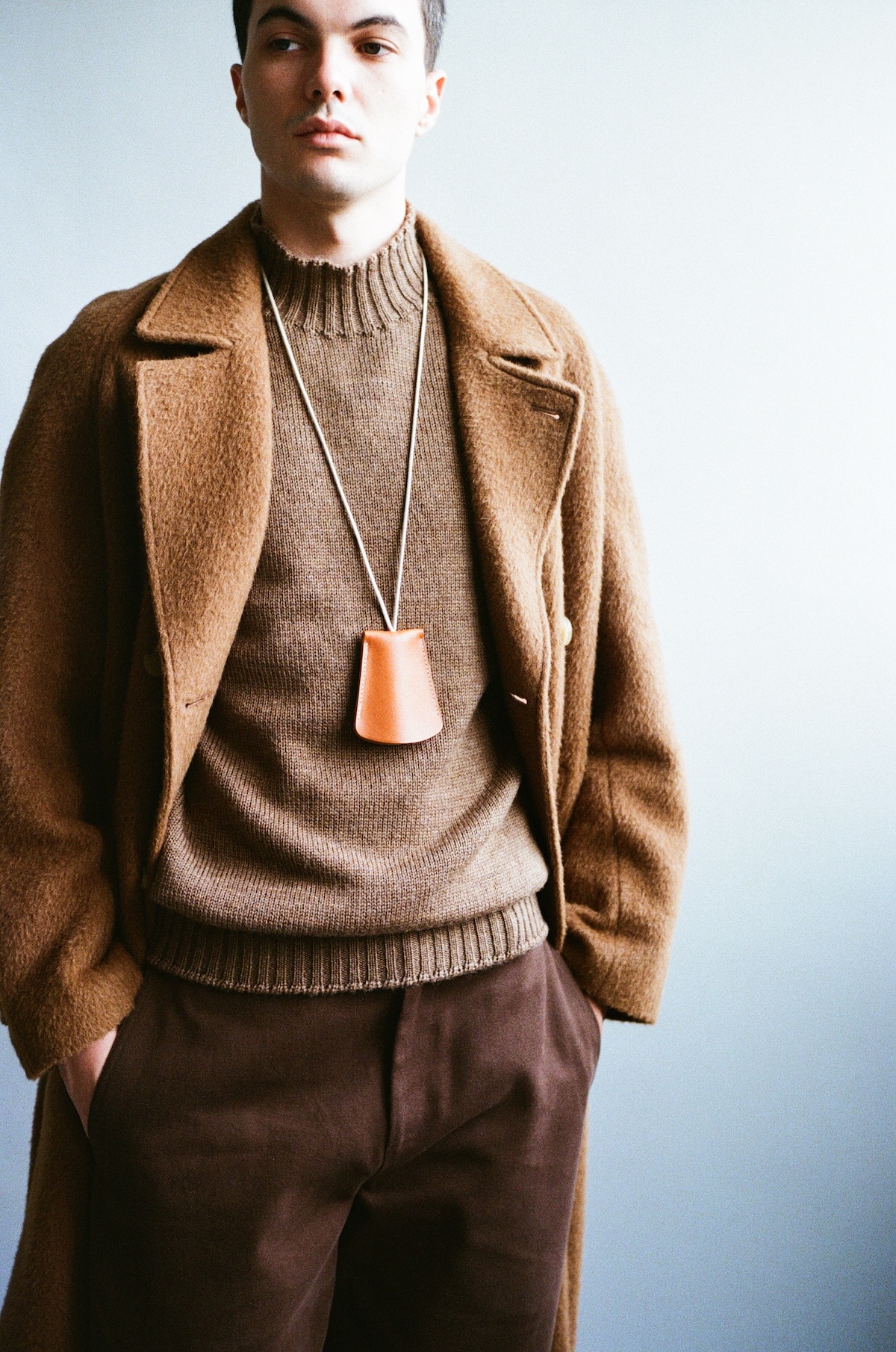 Porte-Clés Cloche en Veau Végétal Whisky