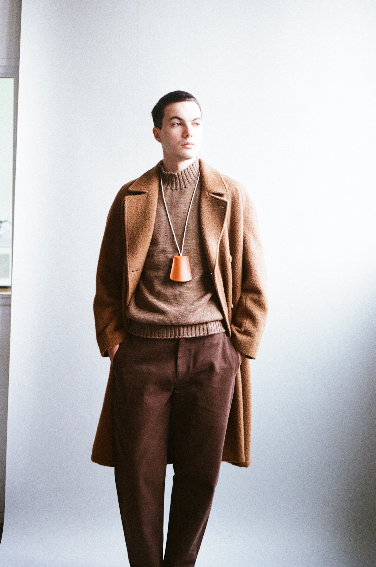 Porte-Clés Cloche en Veau Végétal Whisky