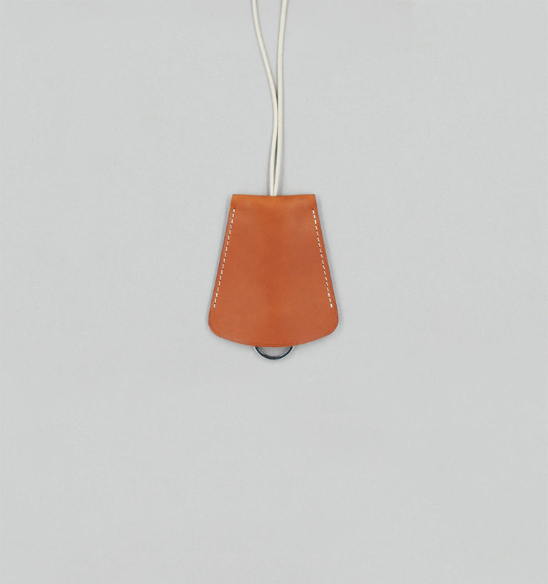 Porte-Clés Cloche en Veau Végétal Whisky