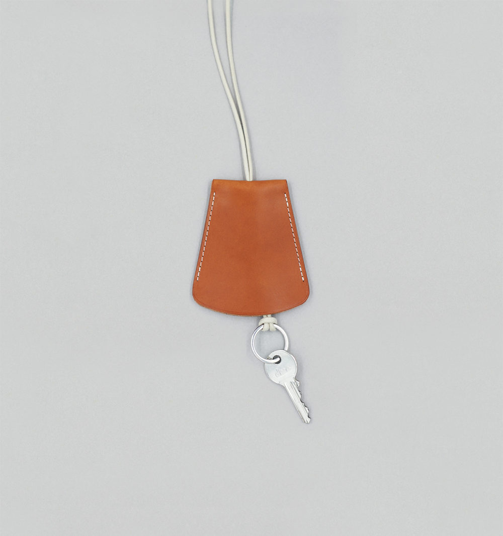 Porte-Clés Cloche en Veau Végétal Whisky