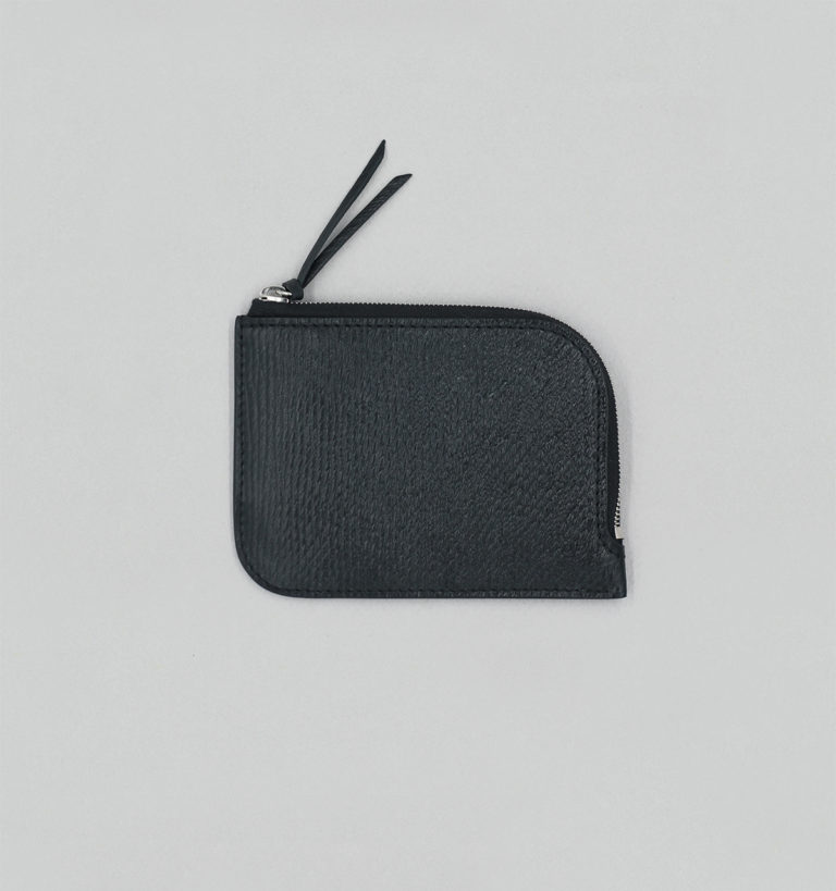 Porte-Monnaie En Cuir de Russie Noir