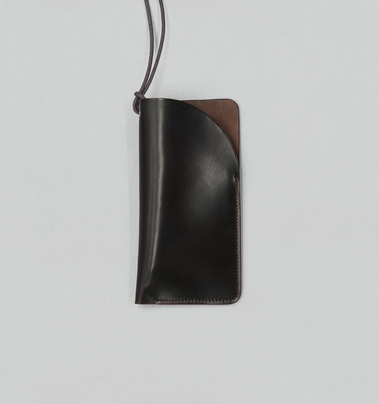 Grand Étui à Lunettes en Cordovan Bordeaux