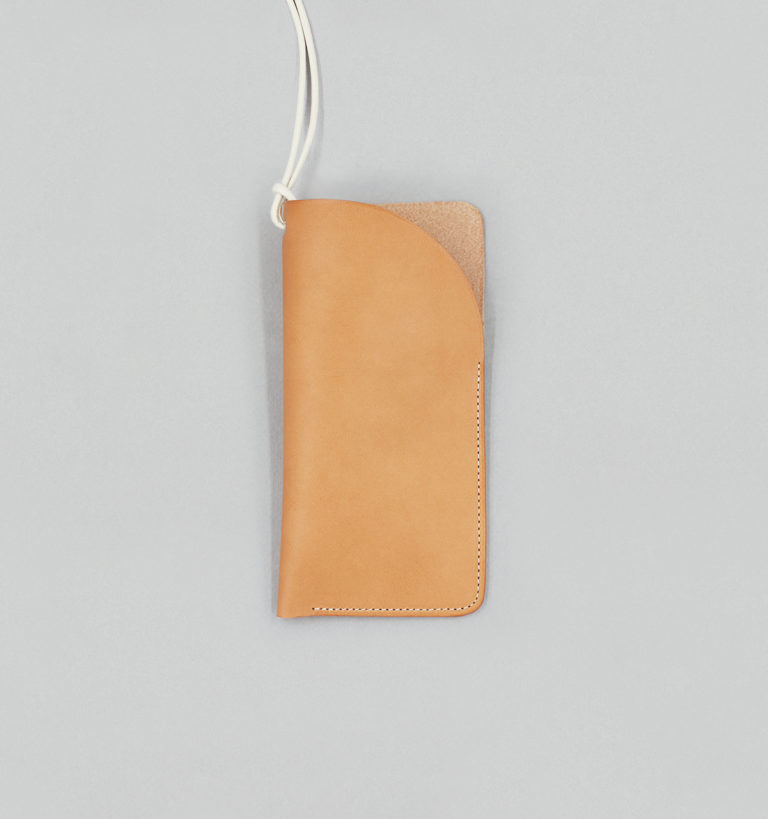 Grand Étui à Lunettes en Veau Végétal Naturel