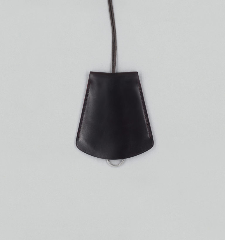 Grand Porte-Clés Cloche en Cordovan Bordeaux