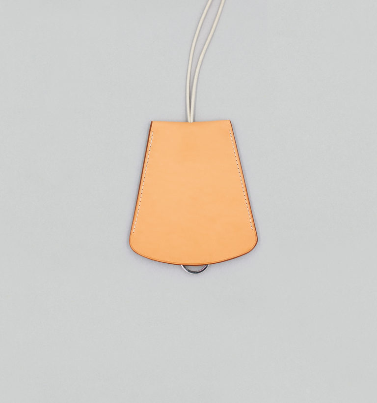 Grand Porte-Clés Cloche en Veau Végétal Naturel