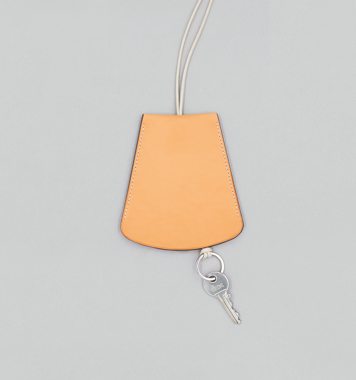 Grand Porte-Clés Cloche en Veau Végétal Naturel