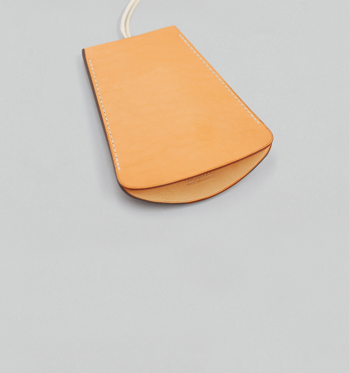 Grand Porte-Clés Cloche en Veau Végétal Naturel