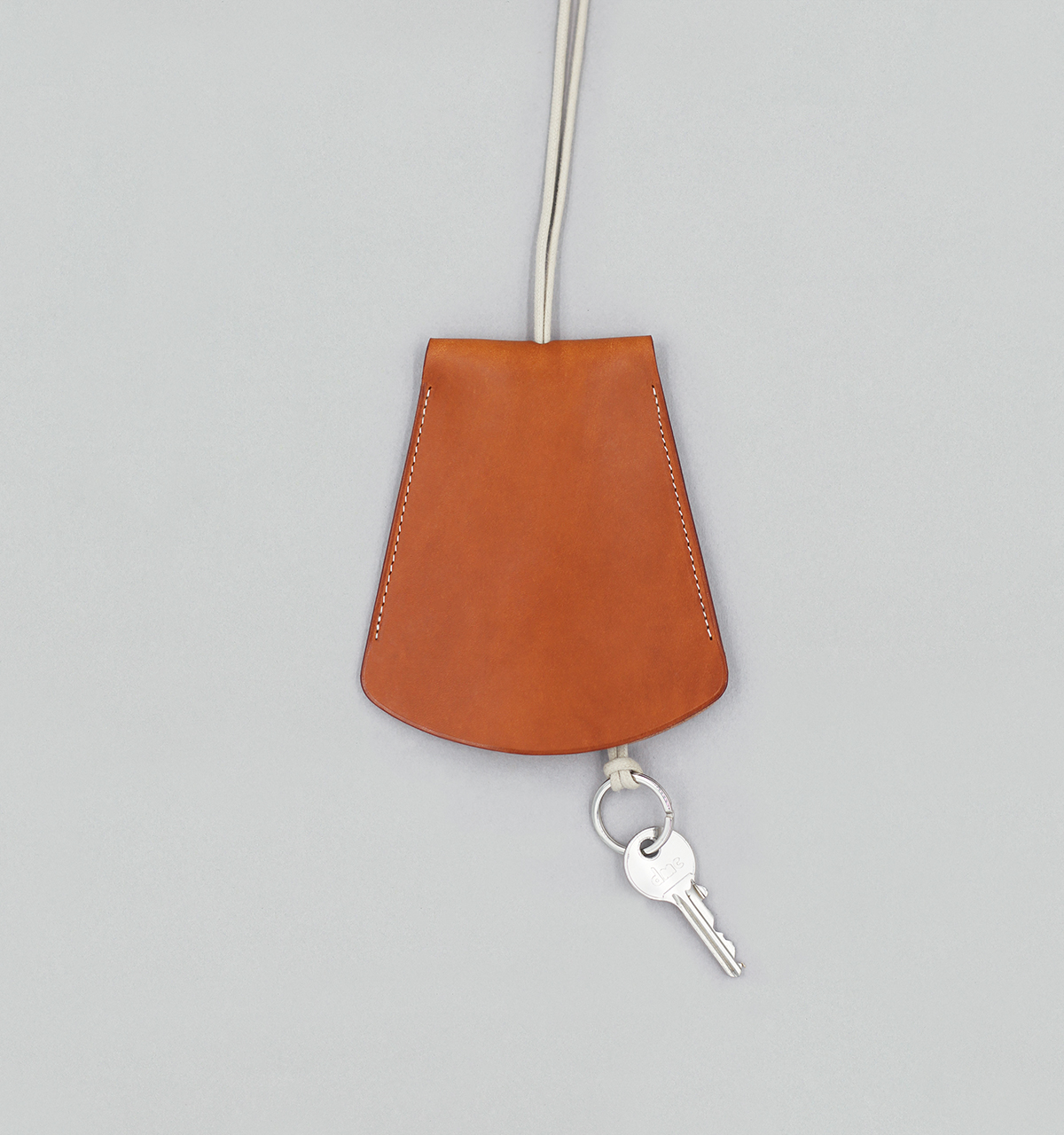 Grand Porte-Clés Cloche en Veau Végétal Whisky