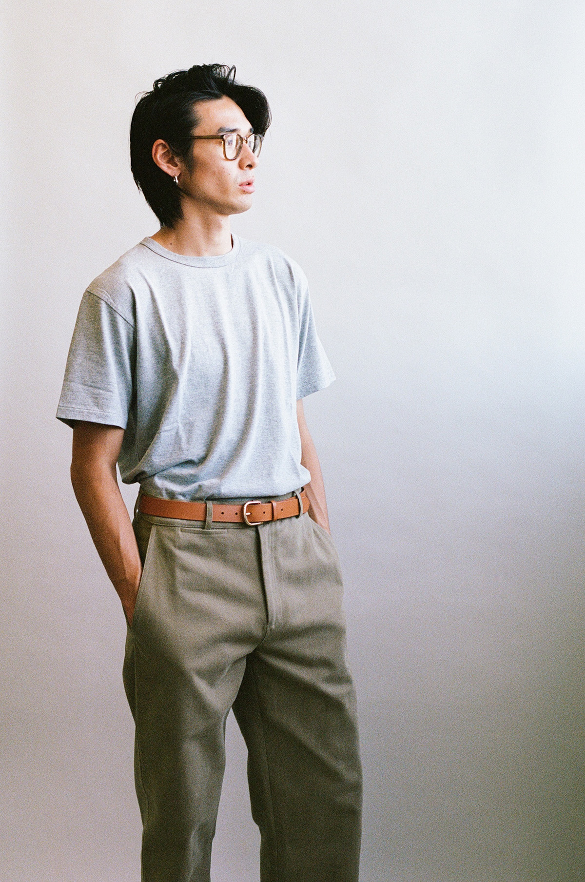 181 - Gold vegetable calf belt