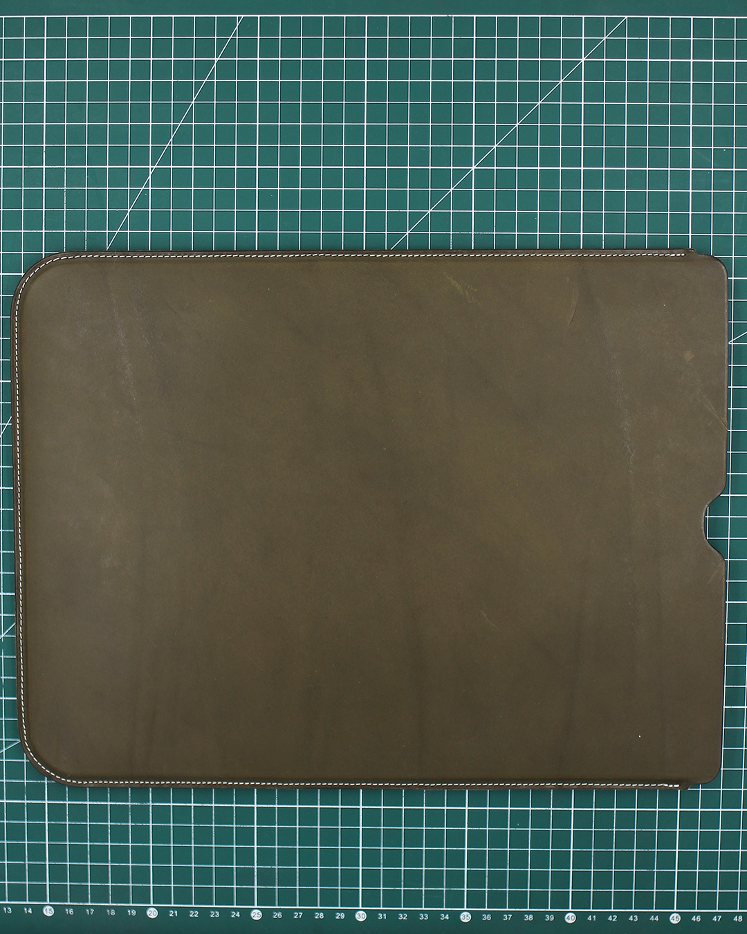 106 - Olive Vegetable Calf 13" Laptop Sleeve