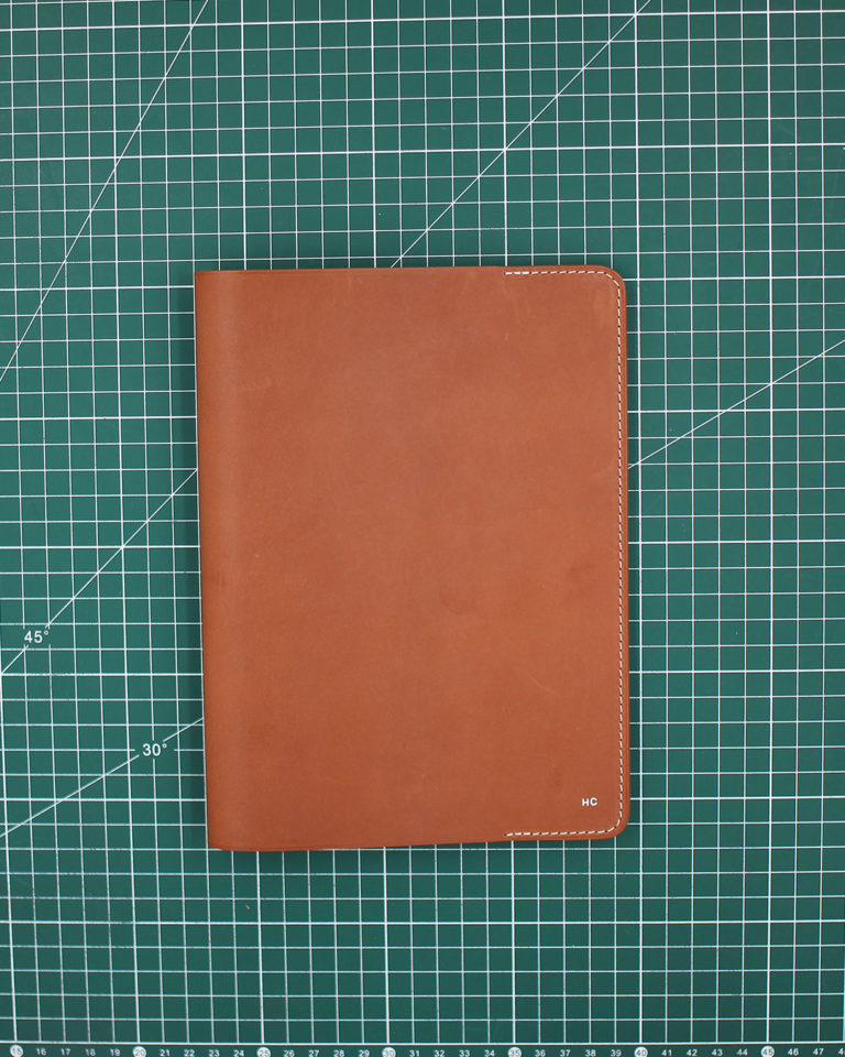 119 - Gold Baranil Calf Leather A5 Notebook