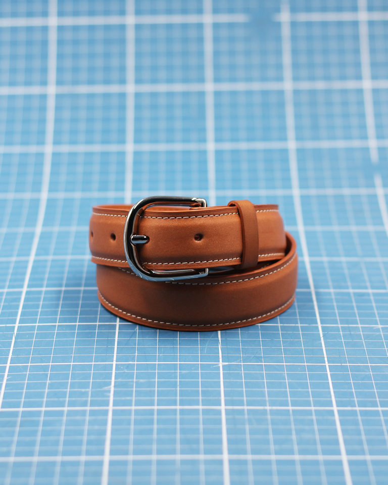 175 - Gold Baranil Calf Fomal Belt - Size 90cm