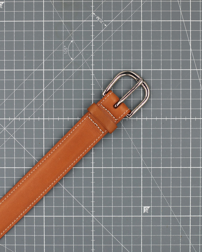 130 - Gold Baranil Calf Formal Belt - Size 95cm