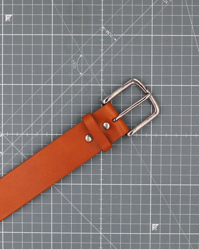 147 - Gold Vegetable Calf Large Belt - Size 85cm