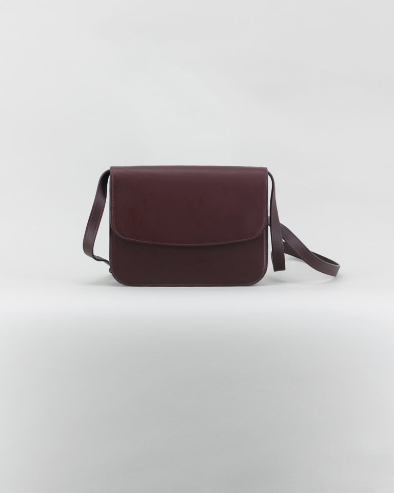 150 bis - Chocolate baranil calf flap bag