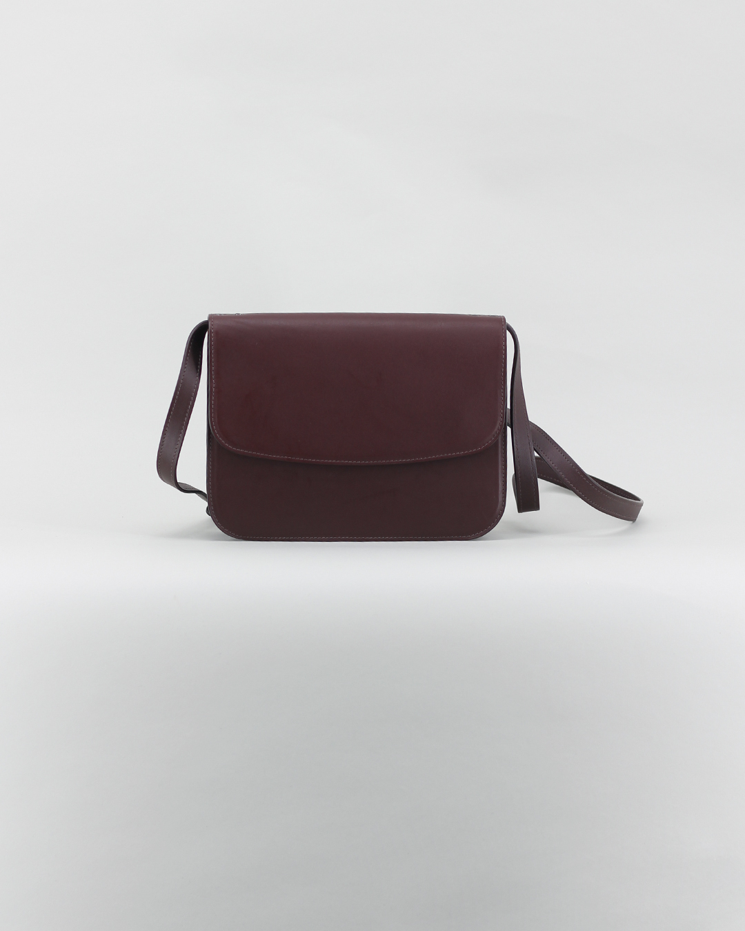 150 bis - Chocolate baranil calf flap bag