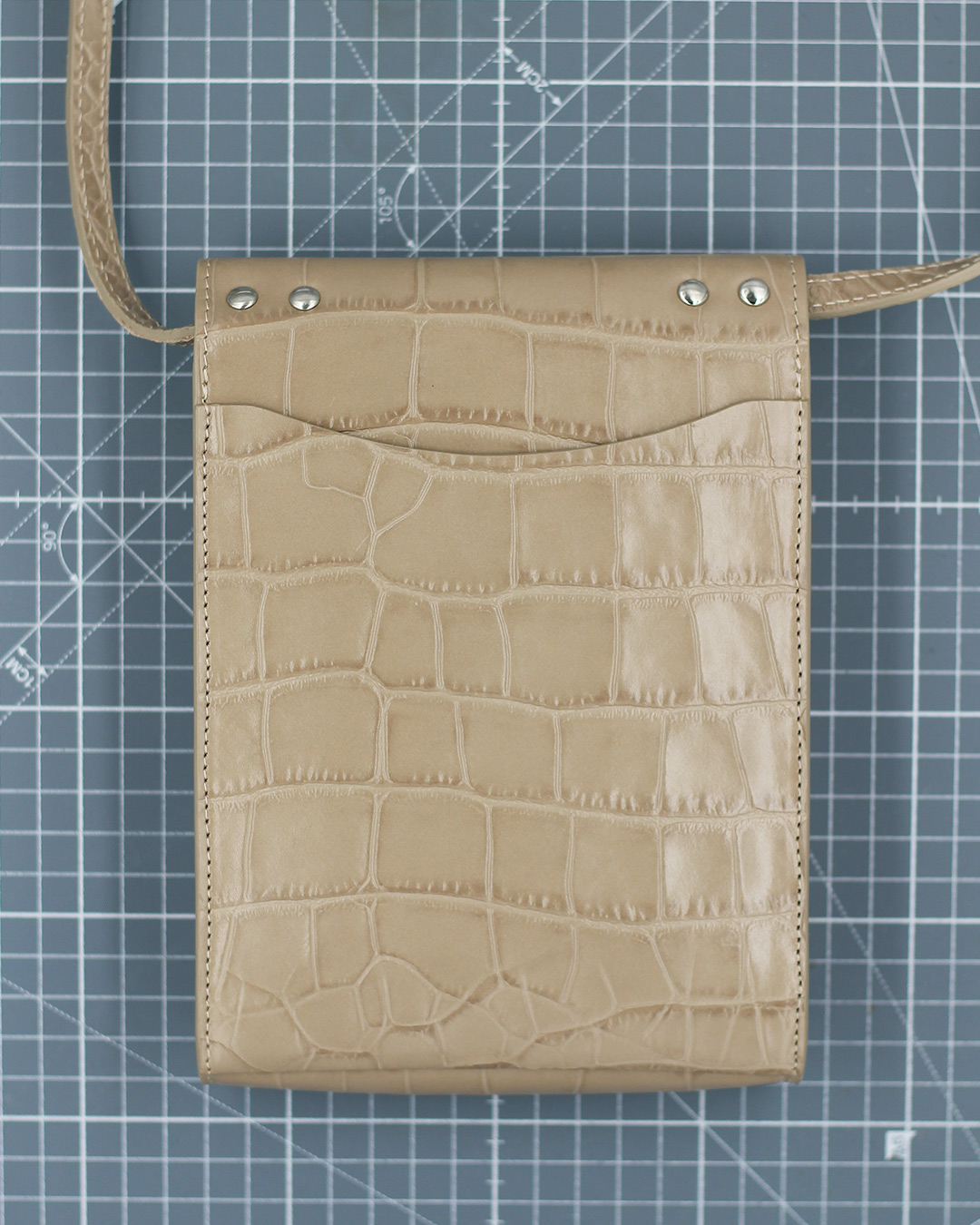 170 - Croco Mastic Flap Pouch