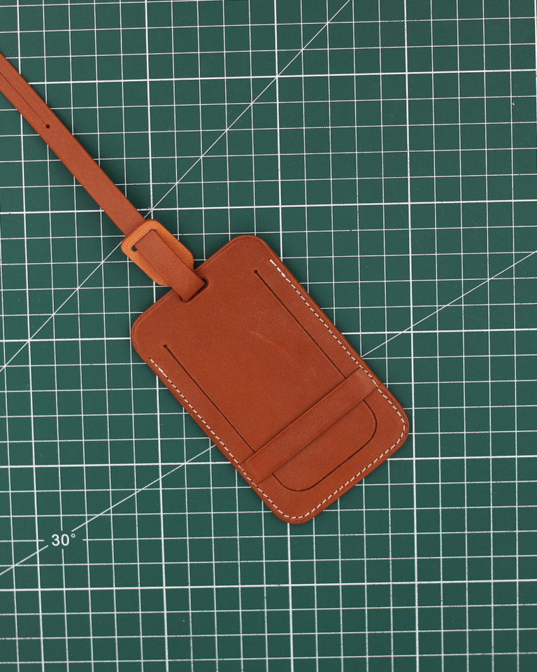 174 - Gold Baranil Calf Luggage Tag