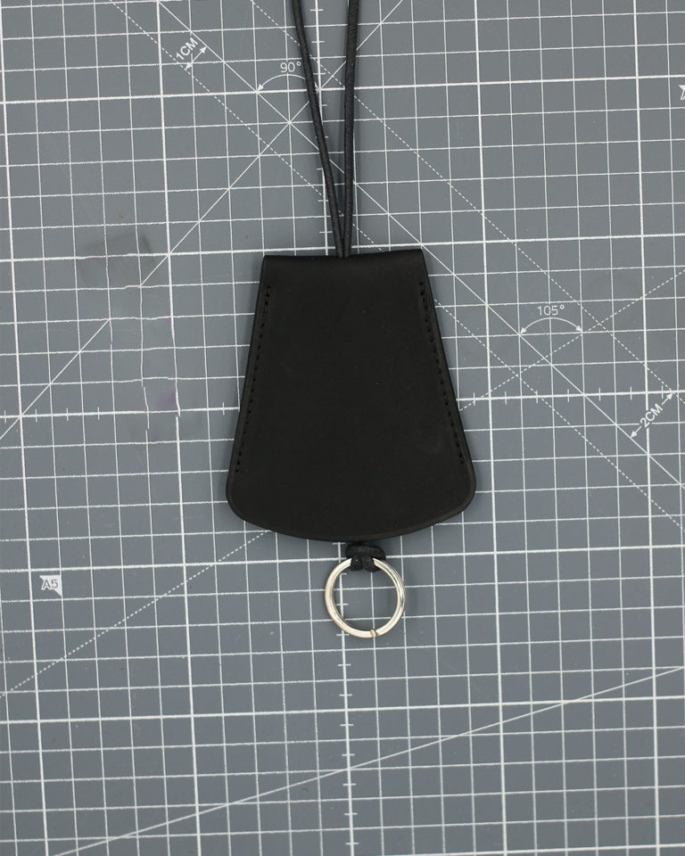 36 - Black Double-Tanned Calf Bell Key-Holder