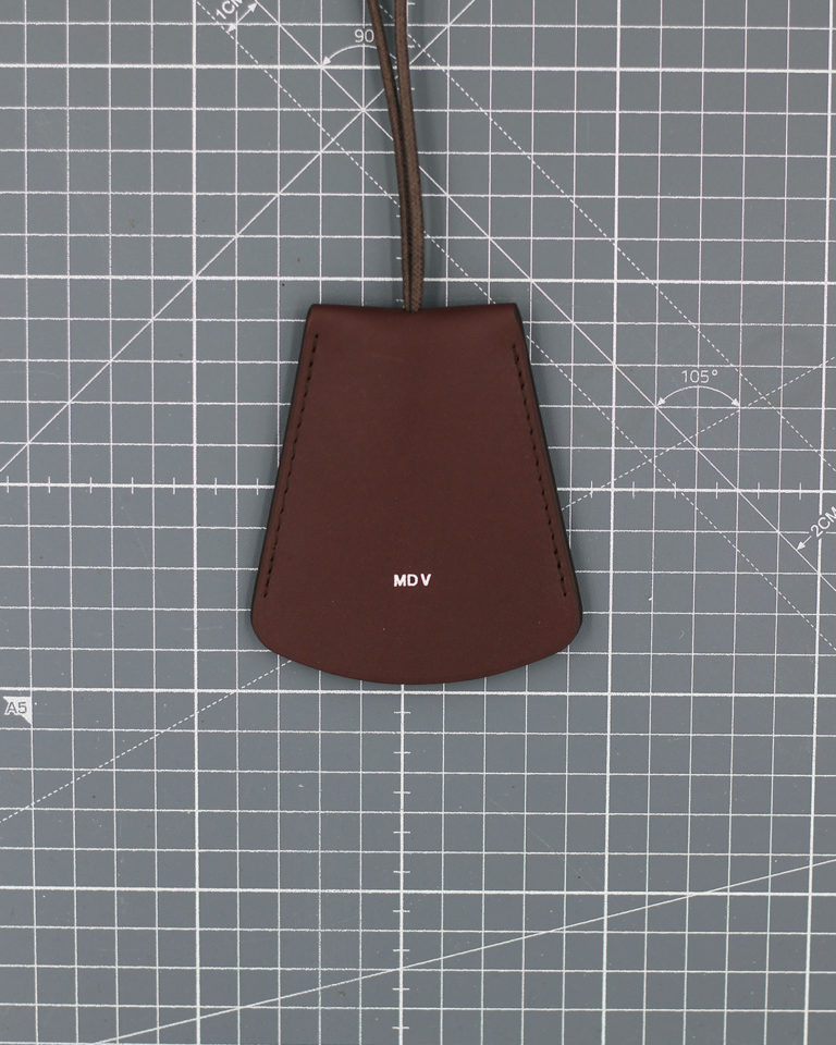 44 - Chocolate Baranil Calf Leather Bell Key-Holder