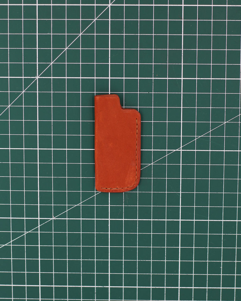 76 - Terracotta Red Japanese Baseball Glove Calf Lighter Sleeve