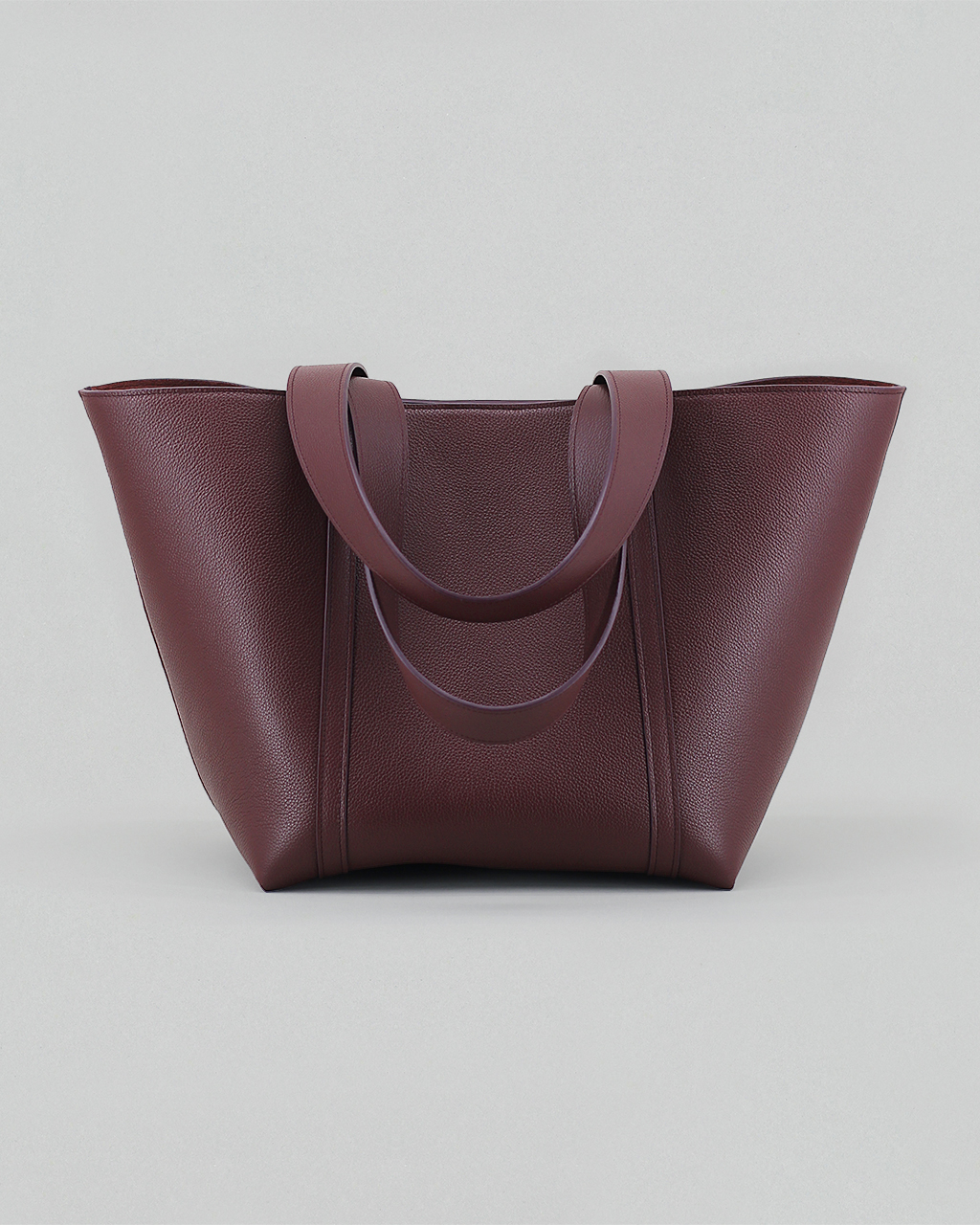 158 - Burgundy Grained Taurillon Tote Bag