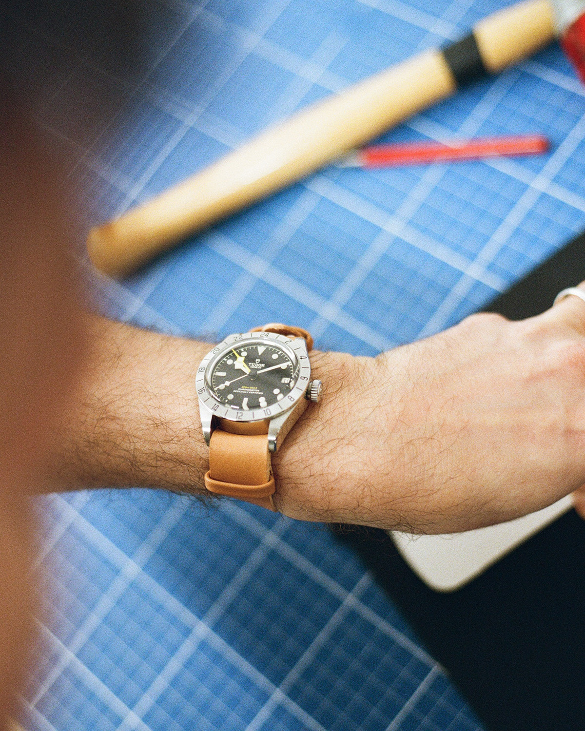 Bracelet de montre une pièce en veau végétal Naturel