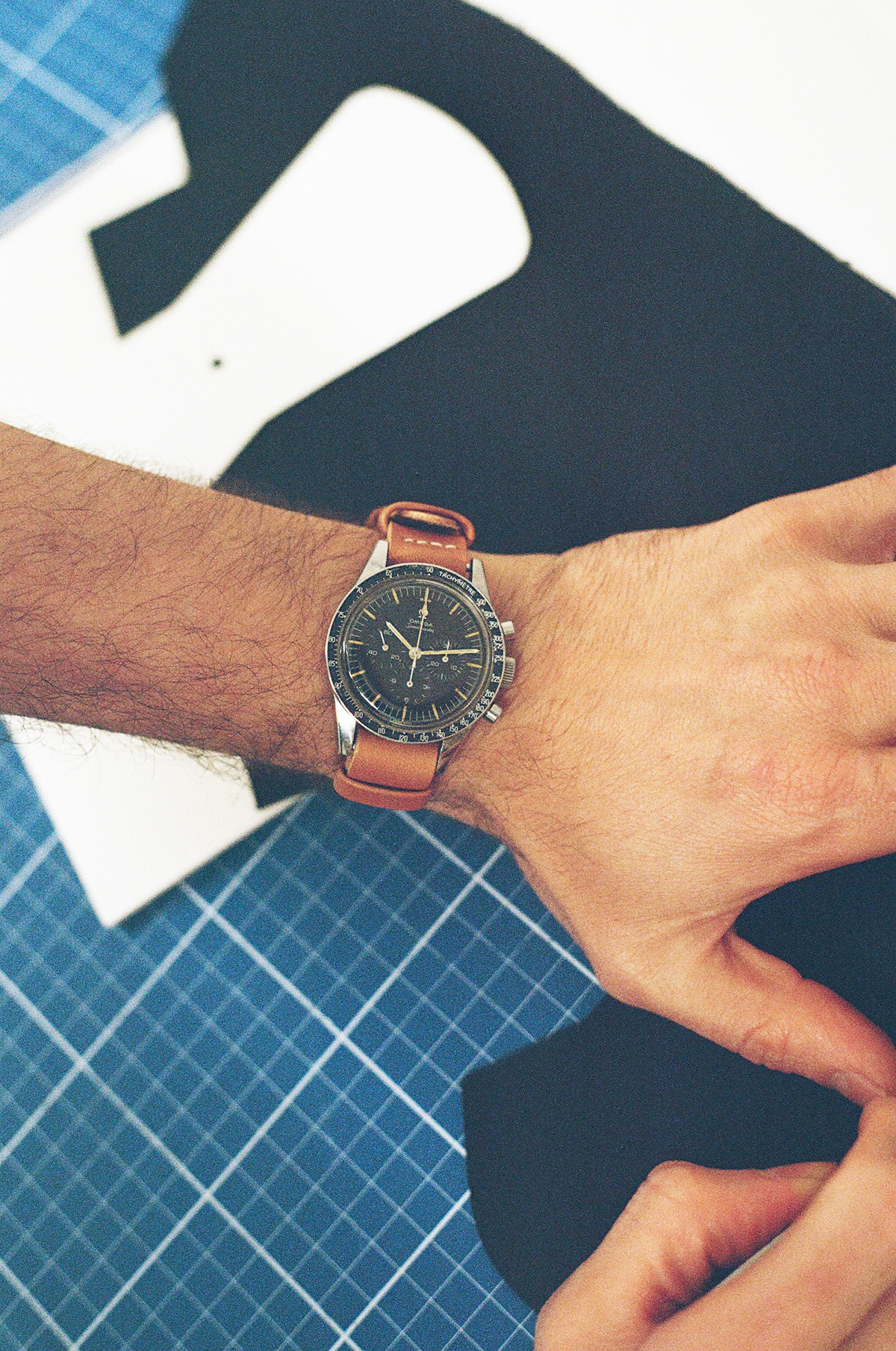 Bracelet de montre une pièce en veau végétal Naturel
