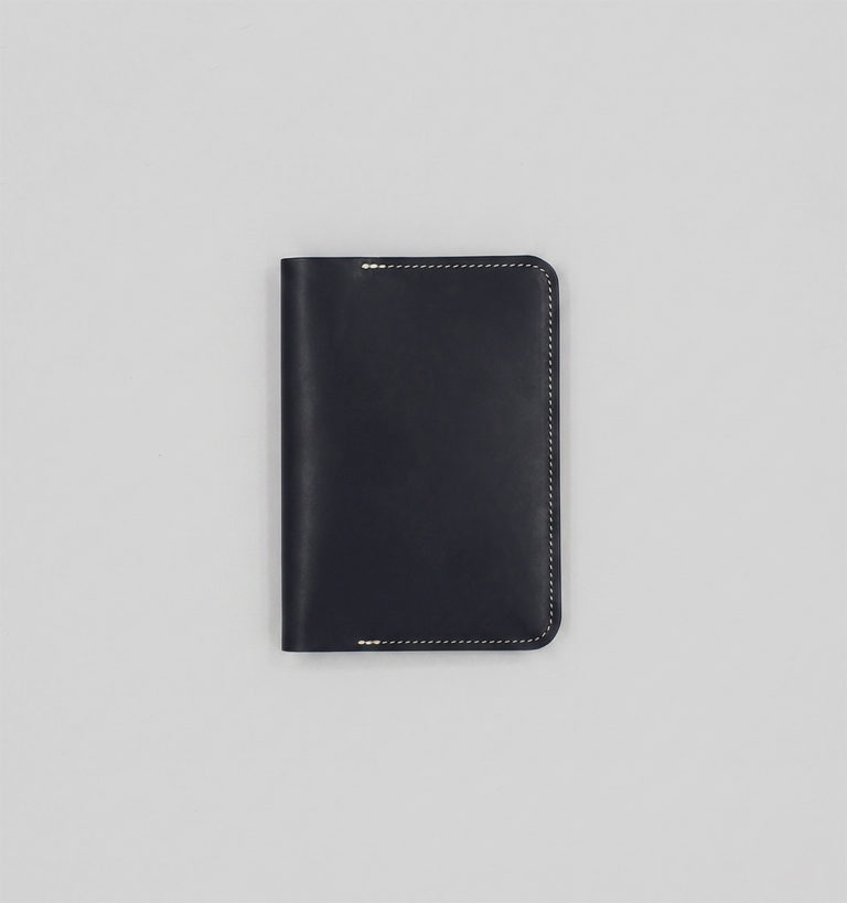Black Vegetable Calf Passport Cover