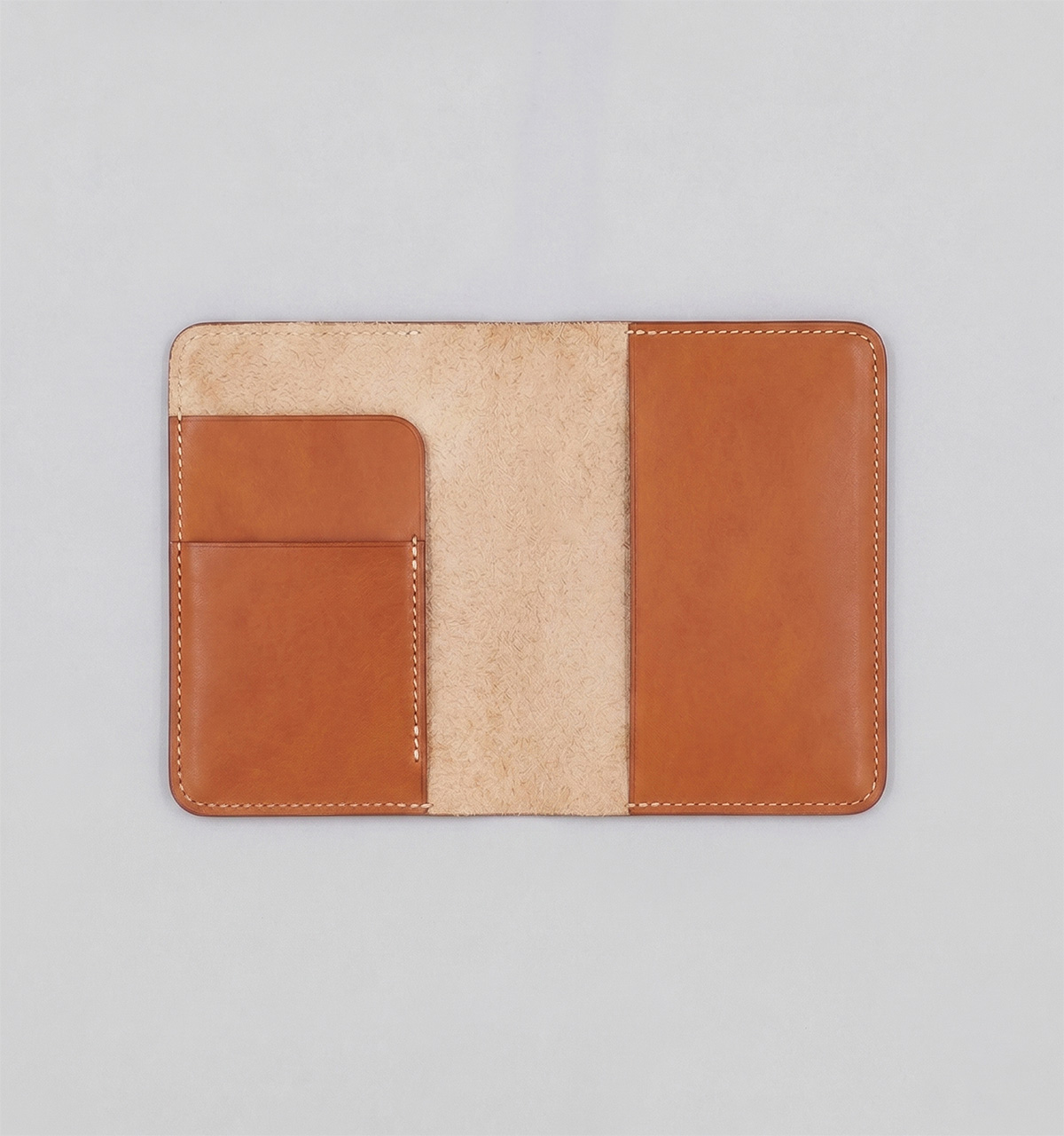 Whiskey Vegetable Calf Passport Cover