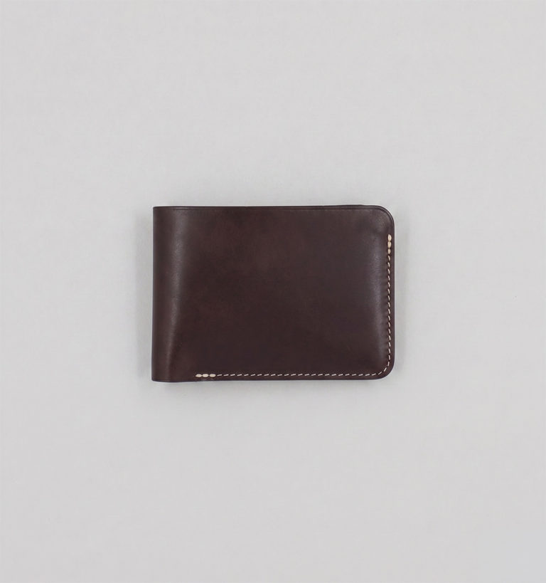 Portefeuille en Veau Végétal Chocolat