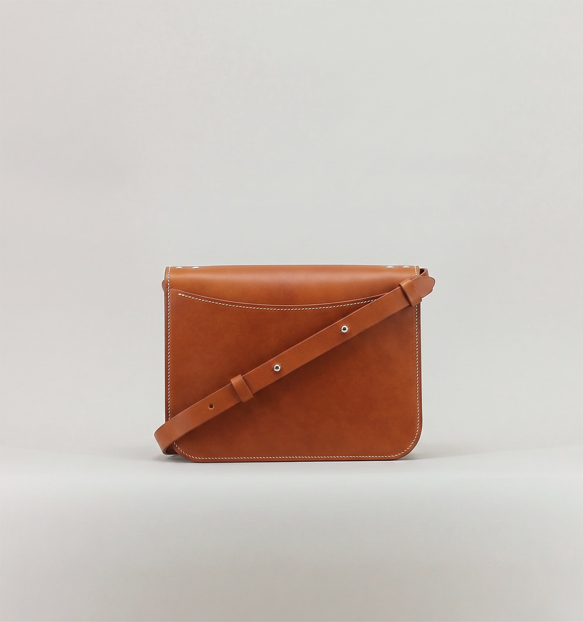 Whiskey Vegetable Calf Leather Flap Bag