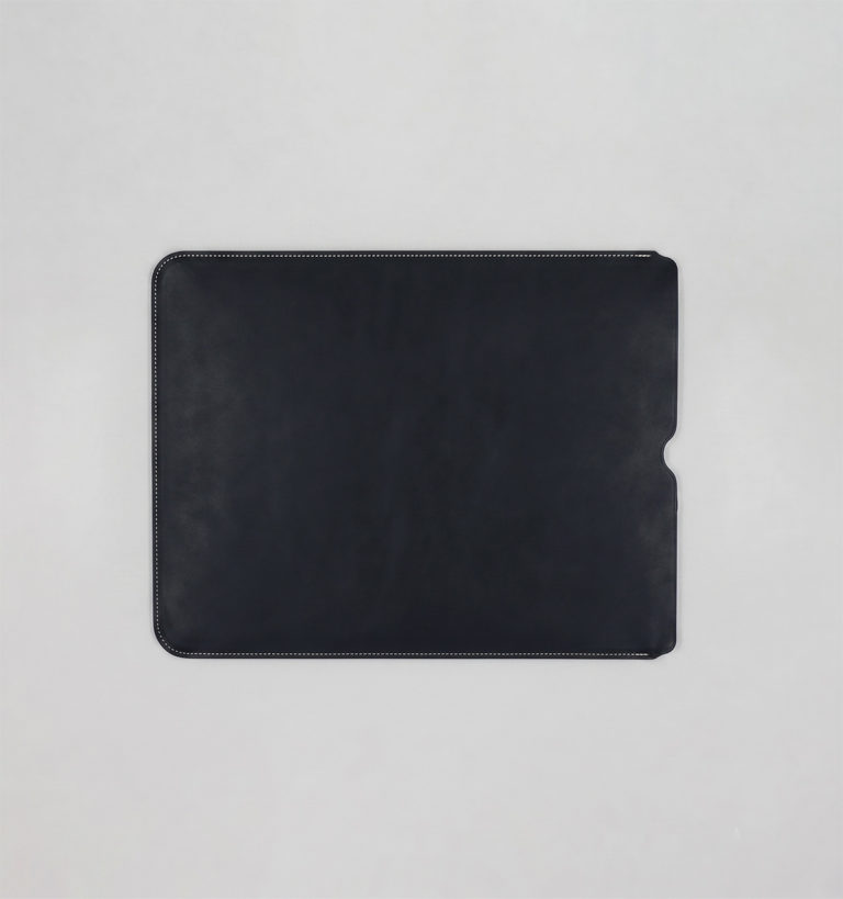 Black Vegetable Calf laptop sleeve
