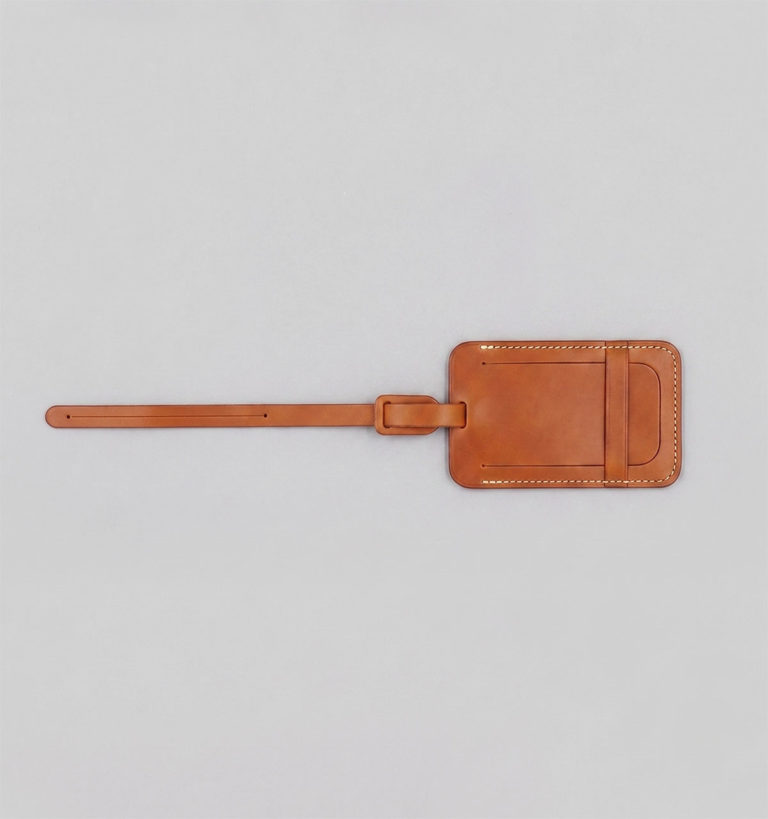 Whisky Vegetable Leather Luggage Tag