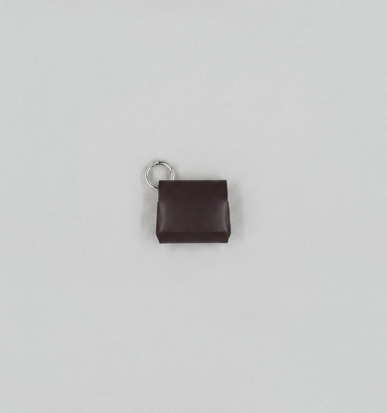Étui pour Airpods Open Source en Veau Végétal Chocolat