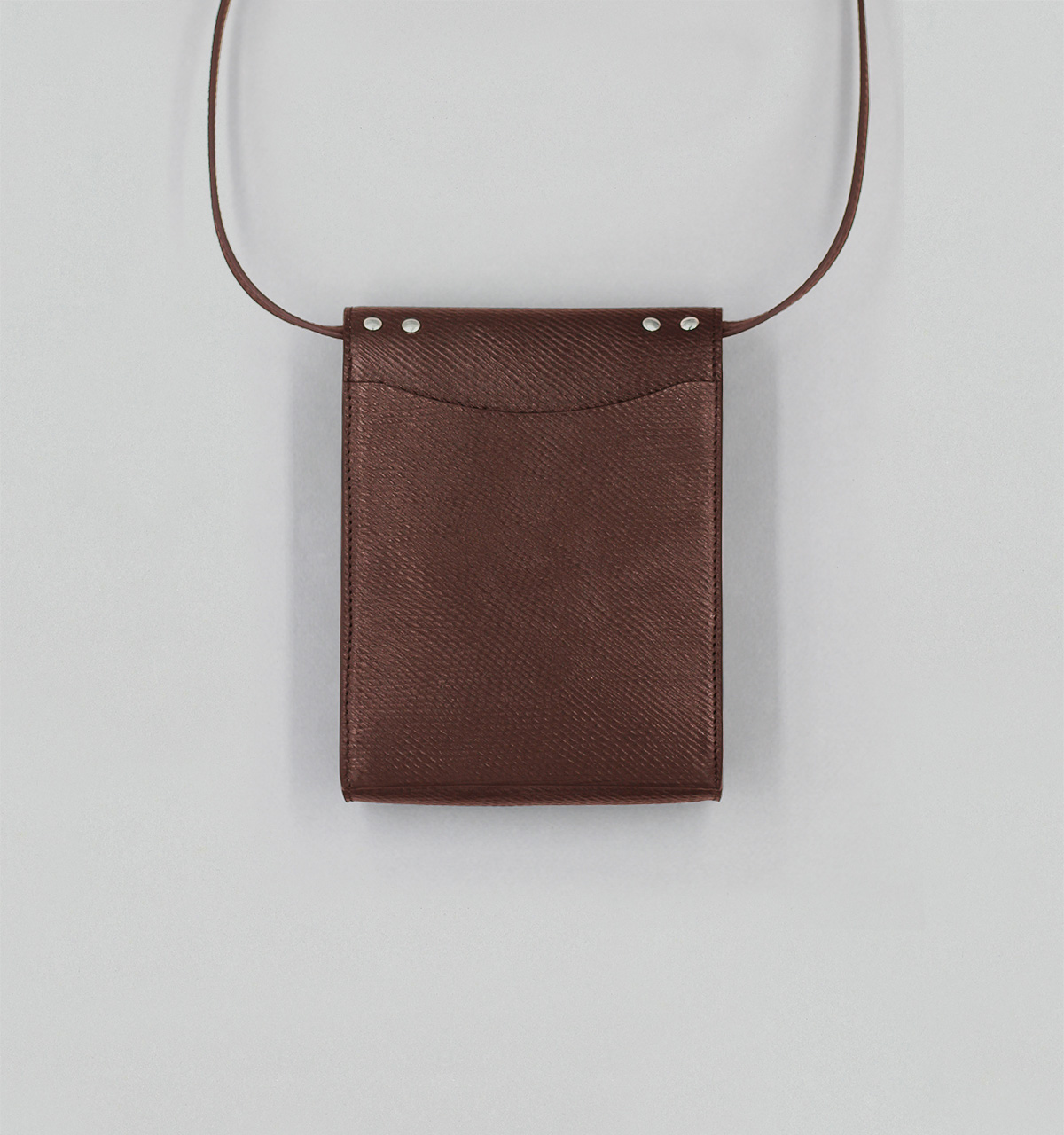 Pochette à Rabat En Cuir de Russie Écorce