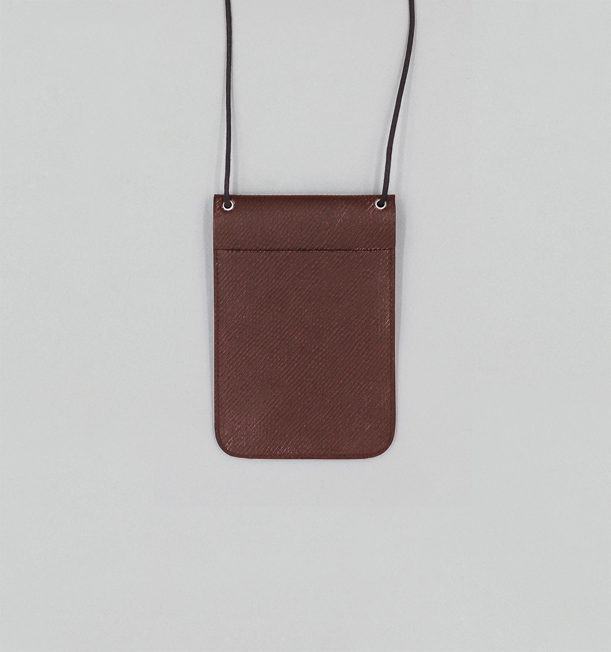 Pochette Tour de Cou En Cuir de Russie Écorce