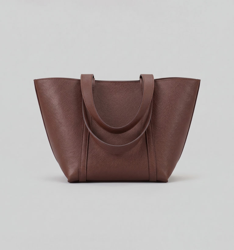 Bark Brown Russian Calf Tote Bag