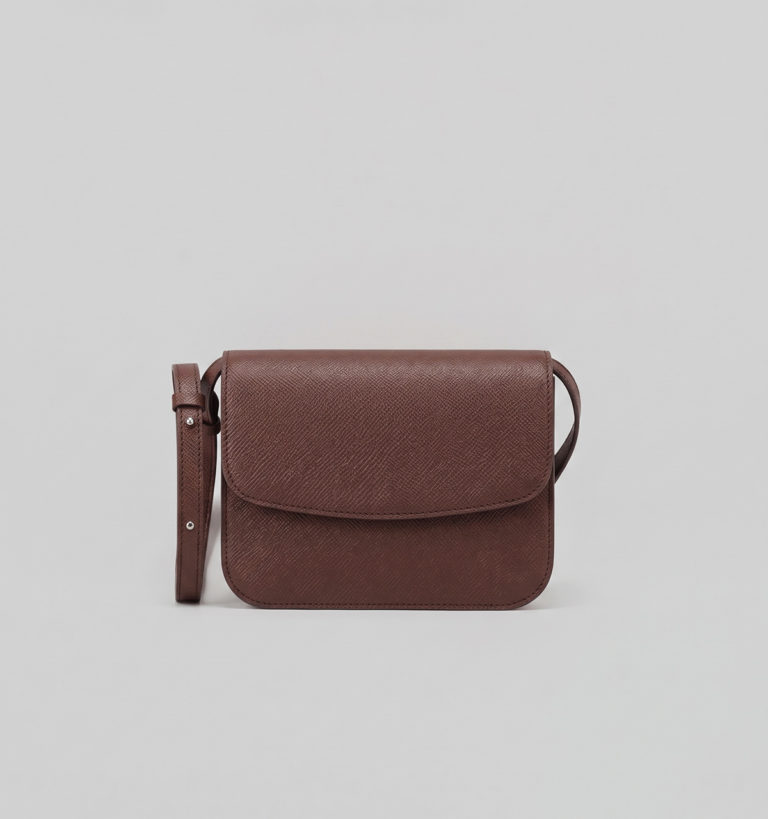 Bark Brown Russian Calf Flap Bag