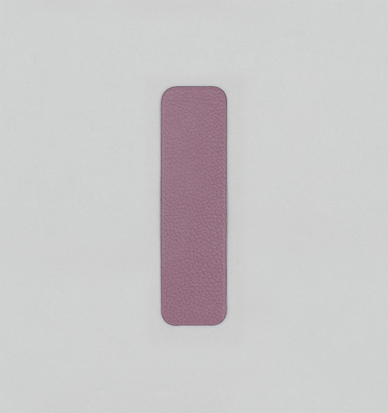 Marque-Page En Taurillon Grainé Lilas