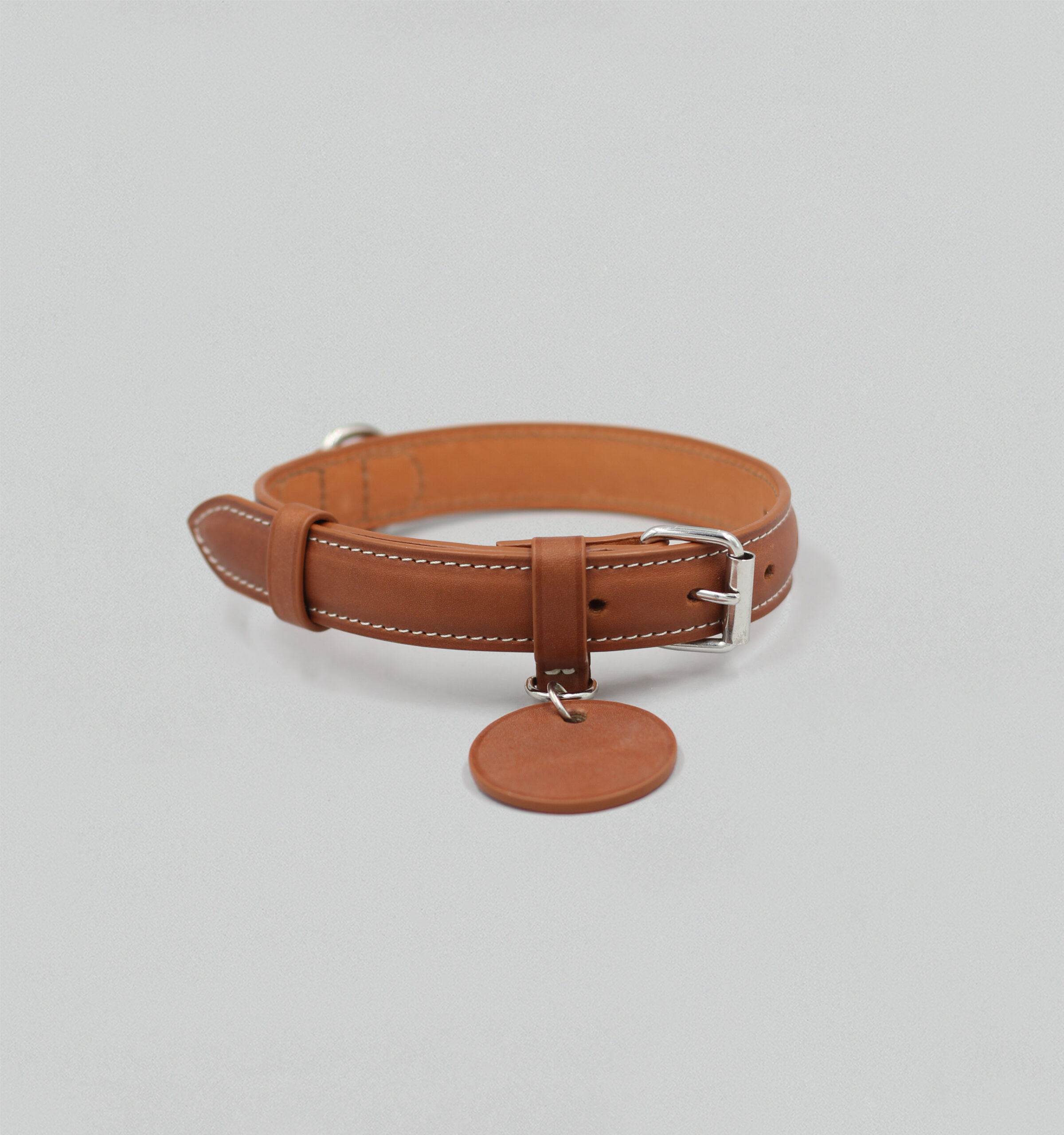 Collier pour chien en Veau Baranil Gold